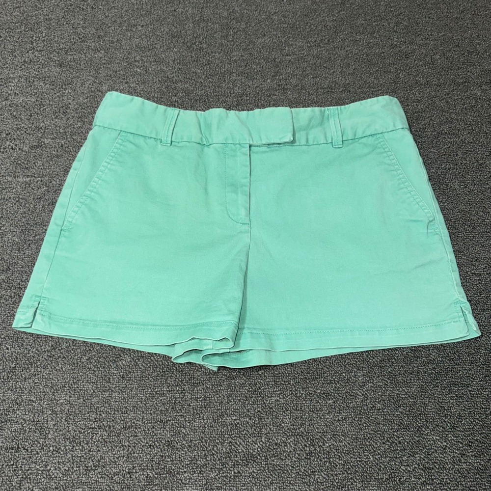 Ann Taylor LOFT Riviera Shorts Womens 8 Mint Green Stretch Cotton Chino Summer